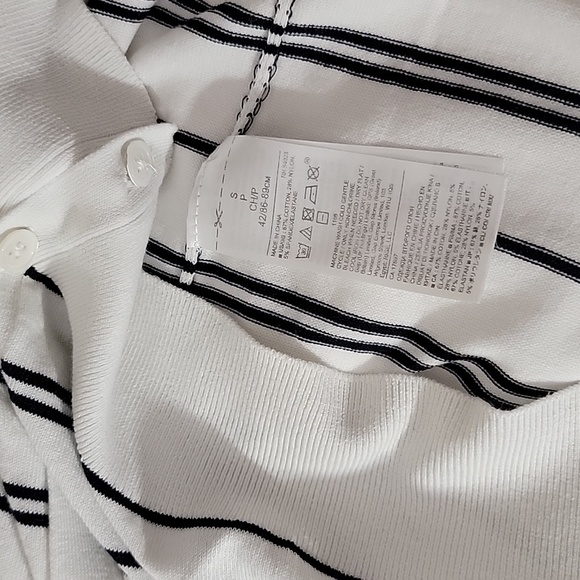 Banana Republic Navy & White Stretch Cardigan - Picture 9 of 9